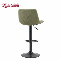 Tabouret de bar moderne et minimaliste, élégant, avec siège rembourré, dossier réglable en hauteur, pour bureau commercial ou comptoir de bar