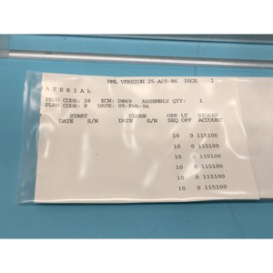 04-323034A01 <b>Elevator</b> O-Rings/Gaskets Kit, 169793 - Trusted Global Legacy Semiconductor Equipment and <b>Parts</b> at - Product Image 1