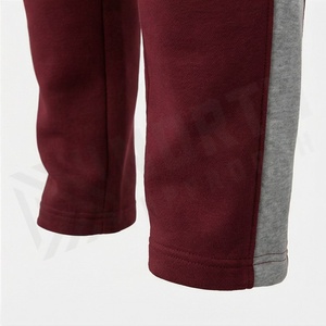 Ensemble de survêtement décontracté pour homme avec capuche et blocs de couleur, fermeture éclair intégrale, en mélange polyester-coton, idéal pour l'automne - Product Image 6
