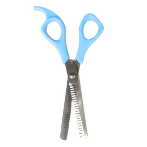 กรรไกรตัดผมด้ามจับพลาสติกสีฟ้าอ่อนกรรไกรตัดผมแบบมืออาชีพสำหรับผู้เริ่มต้นและมืออาชีพ - Product Image 1