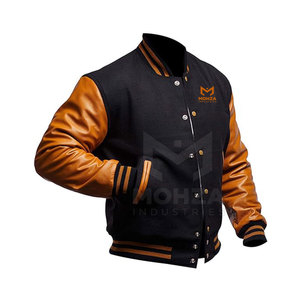 Chaqueta de Invierno para Hombre de Algodón/Cuero con Logotipo Personalizado al por Mayor, Transpirable, para Uso en Exteriores, con Cuello Alto y Logotipo Frontal - Product Image 3
