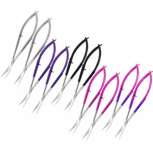 Spring Embroidery <b>Scissors</b> Cross Stitch <b>Sewing</b> Multi-purpose Knitting Mini Tool Spring Action Curved Blade Snip Squeeze <b>Scissors</b> - Product Image 6