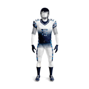 Uniformes de Fútbol Americano Personalizados de Talla Grande, Transpirables, con Protección UV, 100% Poliéster, de Secado Rápido y Absorción de Humedad para Adultos - Product Image 1