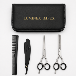 Navaja de Afeitar Recta Vintage Luminex Impex con Mango de Concha de Abulón y Acero al Carbono, Lista para Usar en Barberías y Salones - Product Image 2
