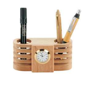 Support à stylos en bois, prix de gros, cadeau de bureau personnalisé, porte-stylos en bois, vente en gros, porte-stylos multifonction - Product Image 1