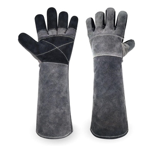 Gants en cuir de vachette renforcé résistant, ignifuges, pour la construction, la lutte contre les incendies, la soudure, gants de sécurité - Product Image 1