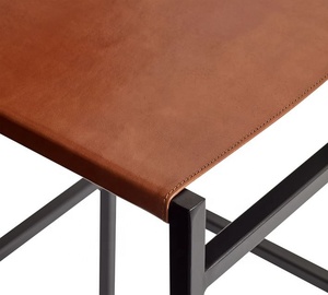 Tabouret de Bar en cuir et métal vintage fait à la main en inde, utilisation commerciale, pour hôtel, Bar, Restaurant, salon intérieur et extérieur - Product Image 5