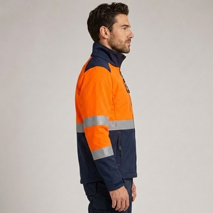 Unisex High Quality <b>Canvas</b> Safety <b>Jacket</b> Stand Collar Hi Visibility Safety <b>Jacket</b> for Workwear Safety <b>Jacket</b> Wholesale Cheap - Product Image 6