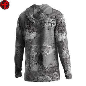 Vêtements de pêche personnalisés, sublimation, UPF50+, respirant, séchage rapide, léger, recyclé, sweat à capuche de pêche à manches longues - Product Image 2