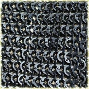 Camisa de malla metálica hecha a mano con ribete de cuero, acero dulce, anillos planos remachados, manga completa, armadura de caballero, recreación histórica - Product Image 6