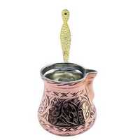 Cafetière turque artisanale en cuivre et laiton, style ottoman, petite bouilloire à café, cafetière traditionnelle authentique pour la maison