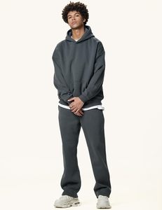 Mens <b>Hoodie</b> Heavyweight Cotton Solid Blank <b>Plain</b> Hoody Oversized High Quality Graphic Custom Print Luxury Pullover Custom <b>Hoodie</b> - Product Image 4