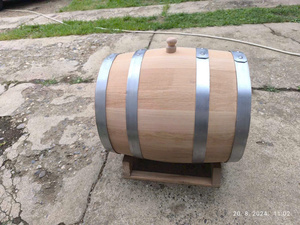 [DISPONIBLE] |   Mini Barril de Madera de Roble para Almacenamiento de Vino, Licores y Whisky, Dispensador, Decoración para Mesa de Bar en Casa, Vietnam - Product Image 2
