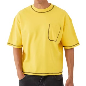 T-shirts en coton pour hommes, col rond classique, confortables, légers, unis, pour l'été, vente en gros, fournisseur d'usine - Product Image 1