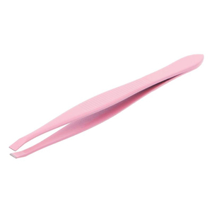 Juego de 3 Pinzas para Cejas y Pestañas de Punta Inclinada Color Rosa, Personalizadas, con Estuche - Product Image 2