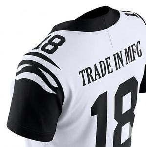 Maillot de sport surdimensionné personnalisé pour homme en polyester de haute qualité à col en V, ensemble uniforme de football, couleur et logo personnalisables, MOQ 20 ensembles - Product Image 3