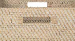 Artex HaiNam <b>Square</b> Natural Rattan Storage <b>Basket</b> With Handles Rustic Multi-Purpose Organizer - Product Image 5