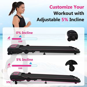 Nouveau tapis de course pliable 2,5 CV avec inclinaison réglable de 0,5 à 7,5 MPH, capacité de 300 lb pour la maison et le bureau - Product Image 3