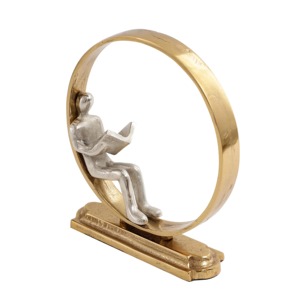 Round Ring With Running Figure Brass <b>Table</b> Centerpiece For Home Room <b>Study</b> Library Decor Elegant Showpiece Wholesale From India - Product Image 6