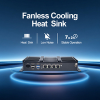 Mini PC industriel Intel J6412 N97 N95 sans ventilateur, faible consommation d'énergie, 4 ports GbE LAN, ordinateur embarqué pour boîtier de calcul en périphérie, passerelle IoT Linux
