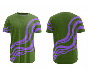 เสื้อเบสบอลประสิทธิภาพสูง – ชุดทีมแบบซับลิเมชั่นสั่งทำพิเศษ พร้อมโลโก้และหมายเลขตามสั่ง |   ฐานผ้าโพลีเอสเตอร์ที่ระบายอากาศได้ดี - Product Image 4