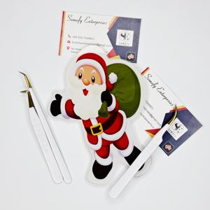 Collection de Noël de luxe multi-pinces à la mode marque privée outil de tuile de cils mignon porte-extensions de cils - Product Image 1