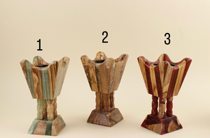 Brûleur d'encens en bois fait main, décoration en résine de pin, diffuseur aromatique, utilisation toute saison - Product Image 3