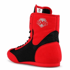 RXN Core Boxing <b>Shoes</b>-Rubber Material Breathable Design <b>Red</b>-Black - Product Image 2
