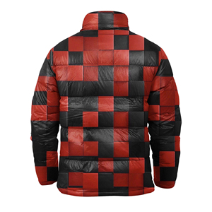 Sublimation Printed Bubble Cotton Zip-Up Wholesale <b>Plus</b> <b>Size</b> Hooded Puffer <b>Jacket</b> Windproof Waterproof - Product Image 2