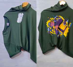 Camisetas de Manga Larga para Hombre, 100% Algodón, con Diseño Floral, Transpirables e Informales, por Menos de $5 - Product Image 4