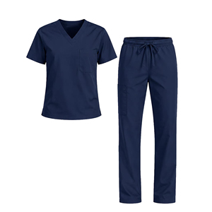 High Quality Summer Hospital <b>Scrubs</b> Medical Uniforms Unisex <b>Nurse</b> <b>Scrub</b> Sets OEM Service Customizable Polyester/Rayon - Product Image 1