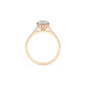 REYES Fine Jewelry HPHT CVD Lab Grown Diamond Solitaire Ring For Women 14K Solid Gold Wedding Anniversary Gift Rings - Product Image 4