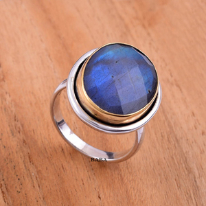 Natural Blue Fire <b>Labradorite</b> <b>Ring</b> 18k Gold Plated <b>Labradorite</b> Gemstone Women Jewelry Wedding <b>Ring</b> Gift For Women - Product Image 4