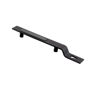 Ensemble de poignées de porte d'entrée modernes en acier inoxydable avec serrure, corps de serrure à rouleau, cylindre à clé, finition noir mat, PVD or AB mat - Product Image 3