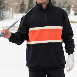 Pullover de Golf Personalizado de Alto Rendimiento con Cierre de 1/4, Fabricación Personalizada de Fábrica, Logotipo de Alta Calidad, para Hombre, de Algodón, Secado Rápido, Tejido de Punto - Product Image 4
