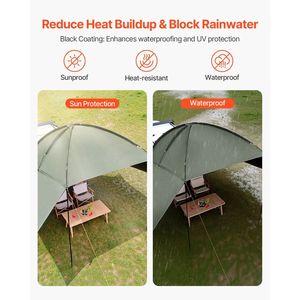 Tenda Laterale per Auto Grande 10 X 7, PU2000mm UV50+, Copertura Laterale Estesa Portatile per Veicoli - Product Image 5