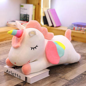 Peluche Licorne Mignonne, Poupée en Tissu Confortable, Coussin Doux, Cadeau d'Anniversaire pour Filles, Coussin de Sommeil, Jouet en Peluche pour Enfants, OEM ODM - Product Image 6