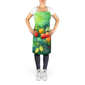 Missouri Hawthorns Watercolor Unisex Large Multicolor <b>Apron</b> for <b>Cooking</b> Baking Crafts Gardening-for Adults Women <b>Men</b> - Product Image 2
