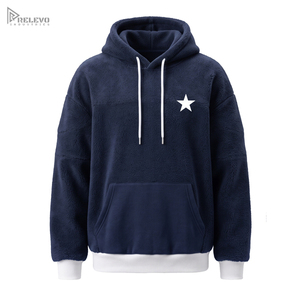เสื้อฮู้ดดี้ผ้าฟลีซเนื้อหนัก 100% ผ้าฝ้าย ระบายอากาศได้ดี สีกรมท่า แบบสวมหัว มีกระเป๋าคาแนกูโร่ ที่อก  สำหรับฤดูหนาว  แบบยูนิเซ็กส์ - Product Image 1