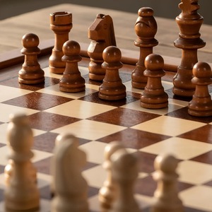 ILAHI's Eco-Friendly Rustic Polished Rectangle <b>Chess</b> <b>Board</b> Game 100% Handmade Pure Wood Animal/Love Style Customized Size <b>Chess</b> - Product Image 4