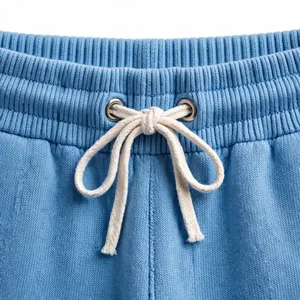 กางเกงวอร์มขายาวสีเทาสำหรับผู้ชาย เอวยางยืด มีเชือกผูก ข้อเท้ารัดขอบ สไตล์ลำลอง รับผลิตตามแบบ พร้อมสกรีนโลโก้ ขายส่งจากโรงงาน - Product Image 6