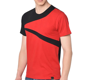 T-shirts pour hommes en coton à manches courtes et col rond, décontractés, nouvelle conception, couleur unie, vente chaude - Product Image 4