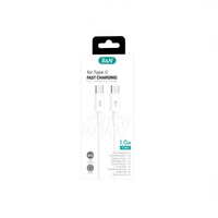 Câble de charge rapide et de transfert de données S&N Type C vers Type C 60W 1,0 m pour téléphone portable en matériau TPE