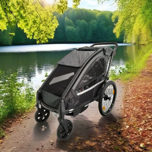 Urban Greenway Explorations Kids Bike Trailer for Trail Riding Adventures - Product Image 1