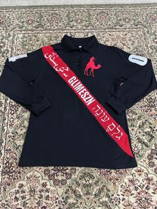 Polo de Manga Larga para Hombre, Negro, Rojo, Camel, Bordado, Informal, Algodón Oxford, Transpirable, Diseño con Logotipo Frontal, Precio Económico, OEM - Product Image 5