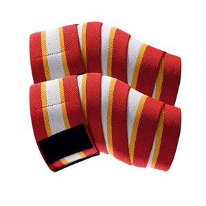 Vendas para Rodillas con Diseño de Rayas Multicolor, Cierre Ajustable de Gancho y Bucle, Soporte para Levantamiento de Pesas y Powerlifting - Product Image 6