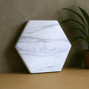 Round & Square <b>Marble</b> <b>Coasters</b> for Drinks Elegant Home Decor Table Accessories - Product Image 1