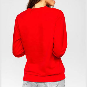 เสื้อสเวตเชิ้ตคอกลมผู้หญิง สีพื้น แขนยาว ทรงแร็กแลน ผ้าถัก คอตตอนใยไผ่ ระบายอากาศได้ดี สวมใส่สบายๆ สำหรับฤดูใบไม้ร่วง - Product Image 5