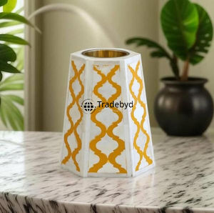 Elegante Portavelas con Incrustaciones de Hueso, Decoración de Lujo para el Hogar por Tradebyd - Product Image 5