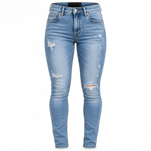 Denim Indigo Foncé pour Femmes, Vente en Gros, Coton, Étiquette Personnalisée pour Détaillants de Mode, Tailles S-XL, Production en Vrac - Product Image 5
